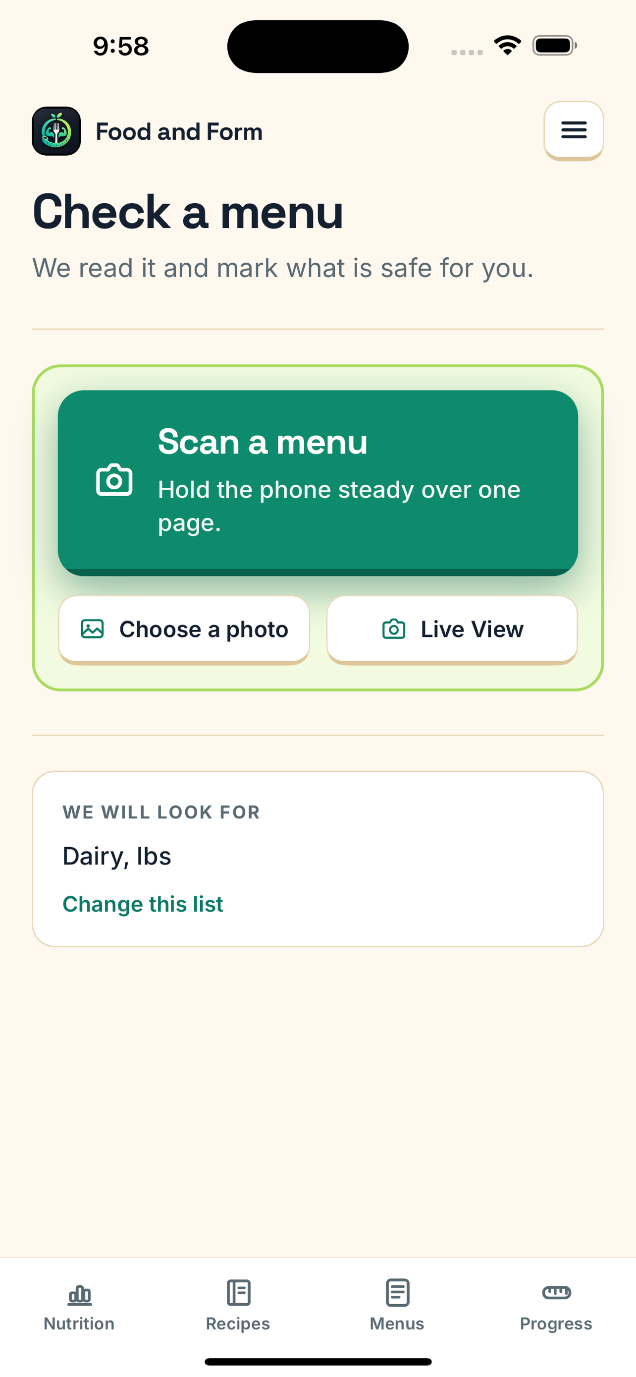 Food and Form screenshot 2